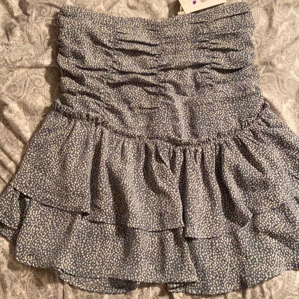 Blue Ruffle Skirt from La Crema